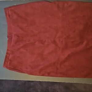 Burgundy Suede Feel in excellent condition